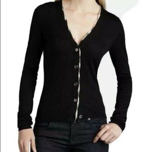 Signature Item Burberry Brit Check Trim Cardigan